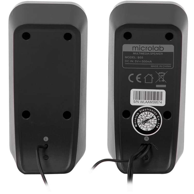 Колонки 2.0 Microlab B-55 USB, Black - фото #4, Technodom.kz