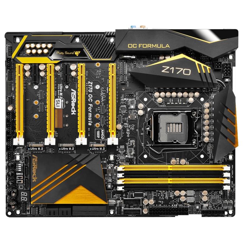 Материнская плата ASRock Z170 OC Formula LGA1151 4DDR4 PCI-E 4x16 3x1 (HDMI+DP) ATX - фото #0, Technodom.kz
