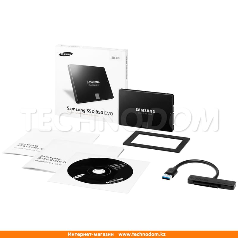Внутренний SSD 2.5" 7мм 500GB Samsung 850 EVO, SATA-III TLC (MZ-75E500BW) - фото #8, Technodom.kz Внутренний SSD 2.5" 7мм 500GB Samsung 850 EVO, SATA-III TLC (MZ-75E500BW) - фото #8, Technodom.kz