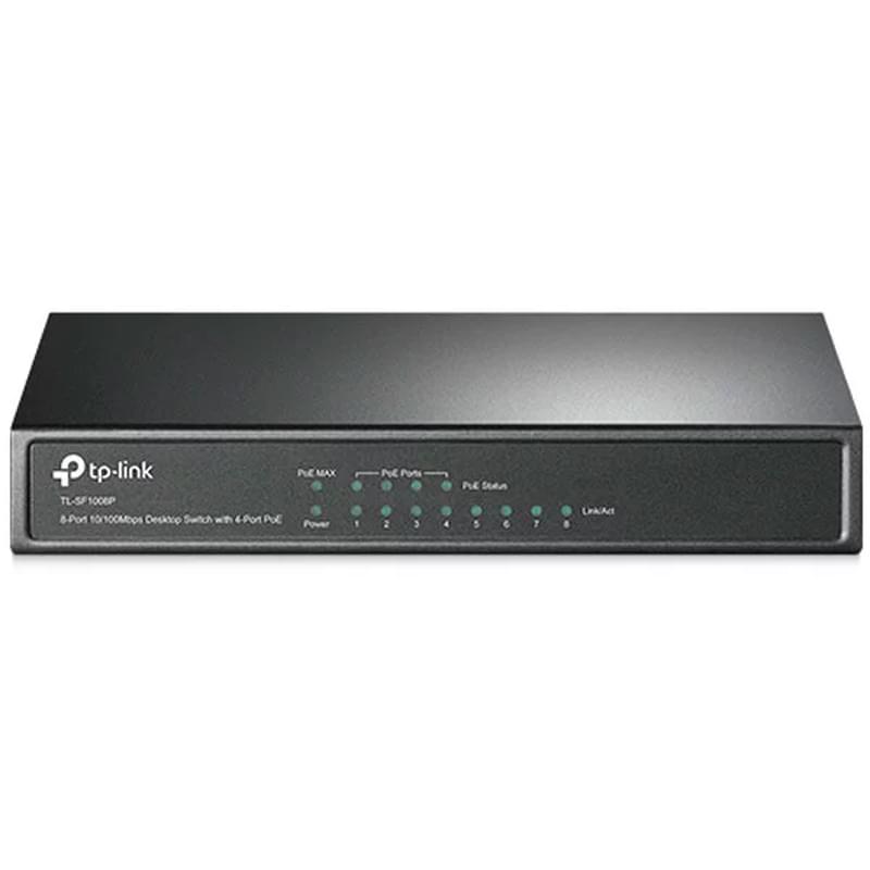 Үстел коммутаторы TP-Link TL-SF1008P, 8 порт 10/100 Mbps (TL-SF1008P) - фото #0, Technodom.kz