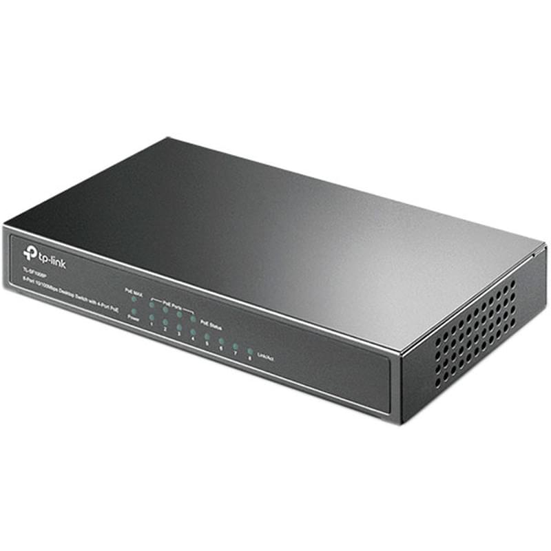 Настольный коммутатор TP-Link TL-SF1008P, 8 портов 10/100 Mbps (TL-SF1008P) - фото #2, Technodom.kz