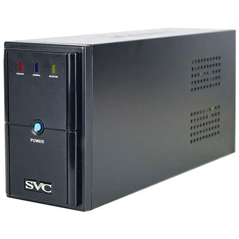 ИБП SVC, 600VA/360W, AVR:165-275В, 2Schuko, Black (V-600-L) - фото #1, Technodom.kz