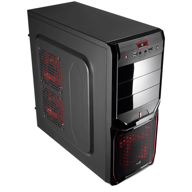 ПК корпус Aerocool PGS MidTower, Red ATX (V3X Advance Devil Red Edition) - фото #0, Technodom.kz