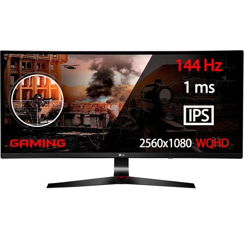 Монитор Игровой 34" LG 34UC79G 2560х1080 21:9 IPS 144ГЦ (2HDMI+DP) Black - фото #0, Technodom.kz
