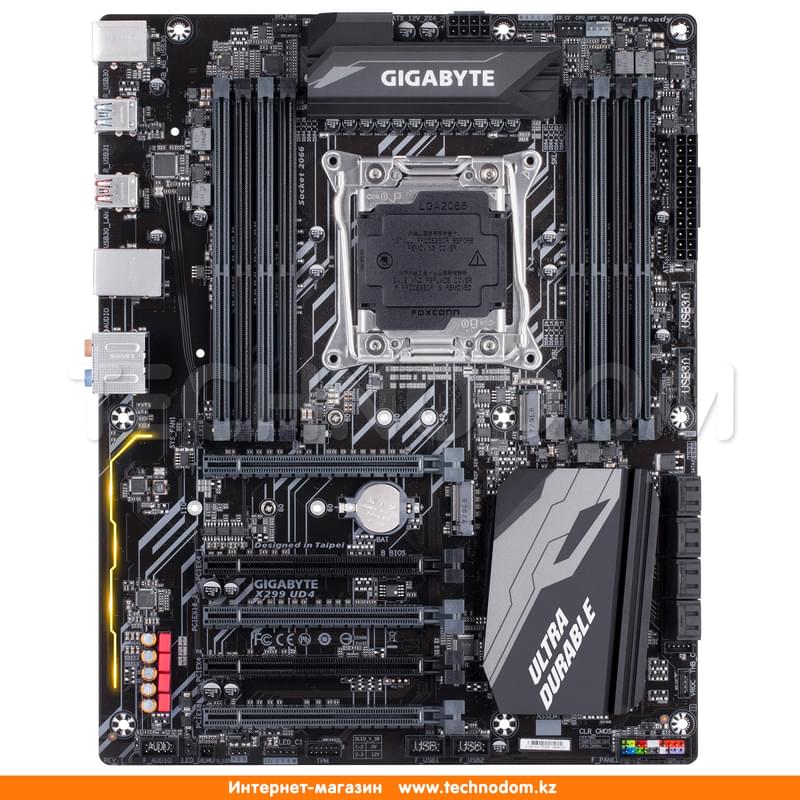 Материнская плата Gigabyte X299 UD4 LGA2066 8DDR4 PCI-E 5x16 ATX - фото #0, Technodom.kz