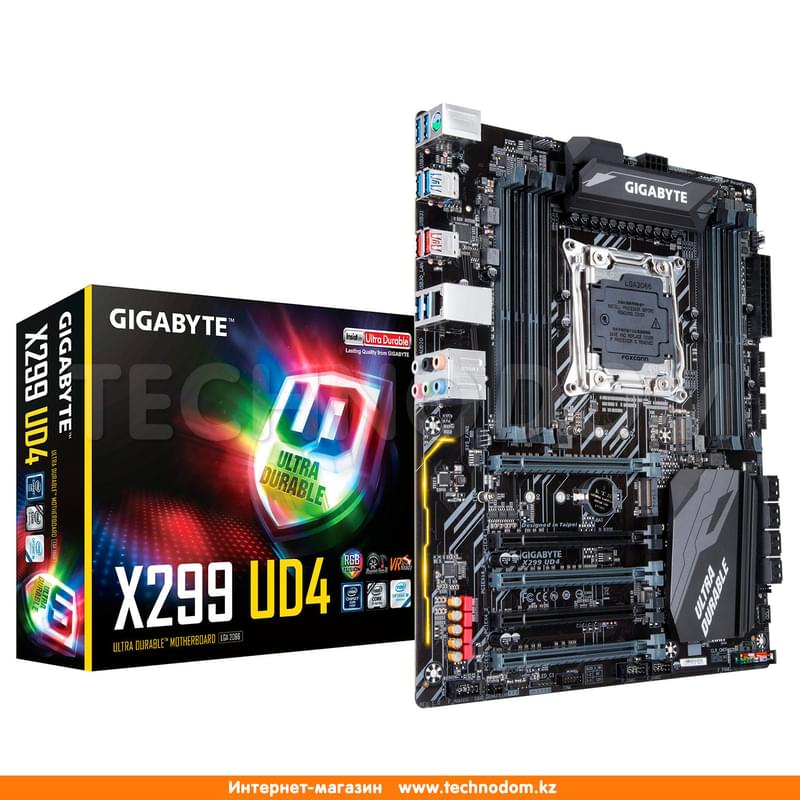 Материнская плата Gigabyte X299 UD4 LGA2066 8DDR4 PCI-E 5x16 ATX - фото #5, Technodom.kz
