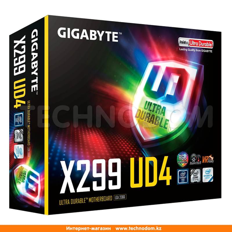Материнская плата Gigabyte X299 UD4 LGA2066 8DDR4 PCI-E 5x16 ATX - фото #6, Technodom.kz