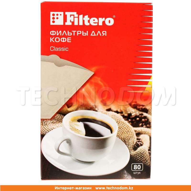 Filtero Фильтры для кофе, №4/80, коричневые - фото #0, Technodom.kz