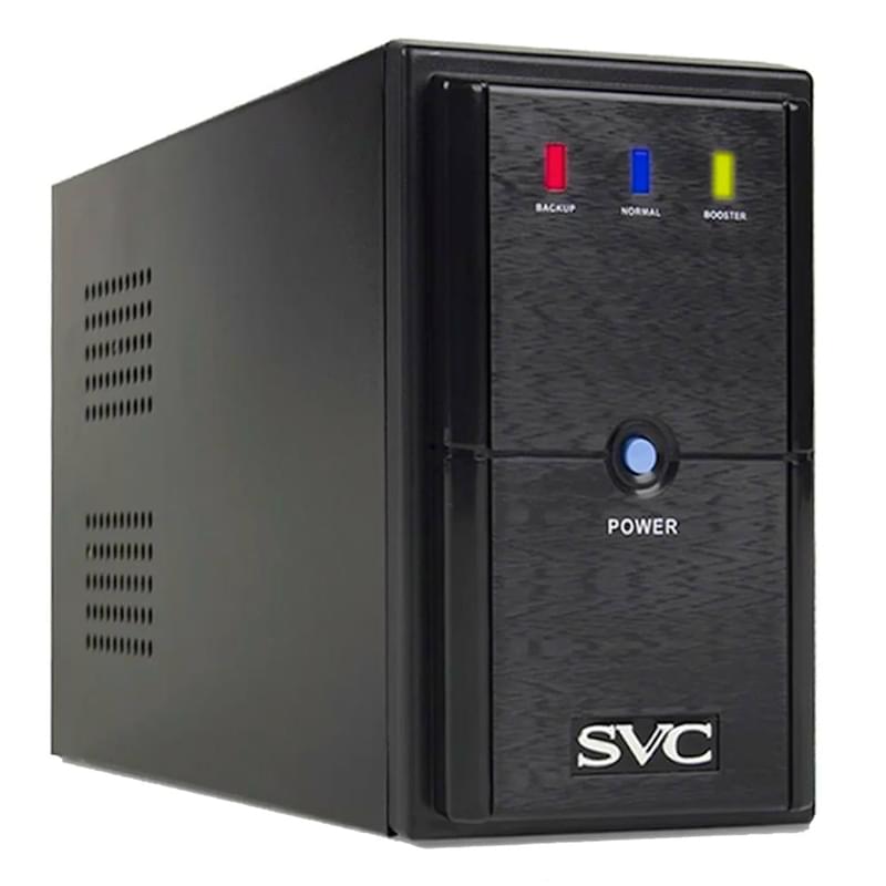 ИБП SVC, 500VA/300W, AVR:165-275В, 2Schuko, Black (V-500-L) - фото #0, Technodom.kz