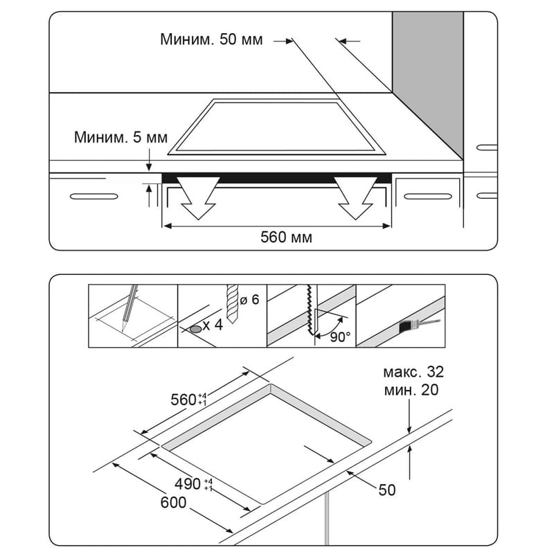 Индукционная варочная панель Samsung NZ-63F3NM1AB/WT - фото #4, Technodom.kz