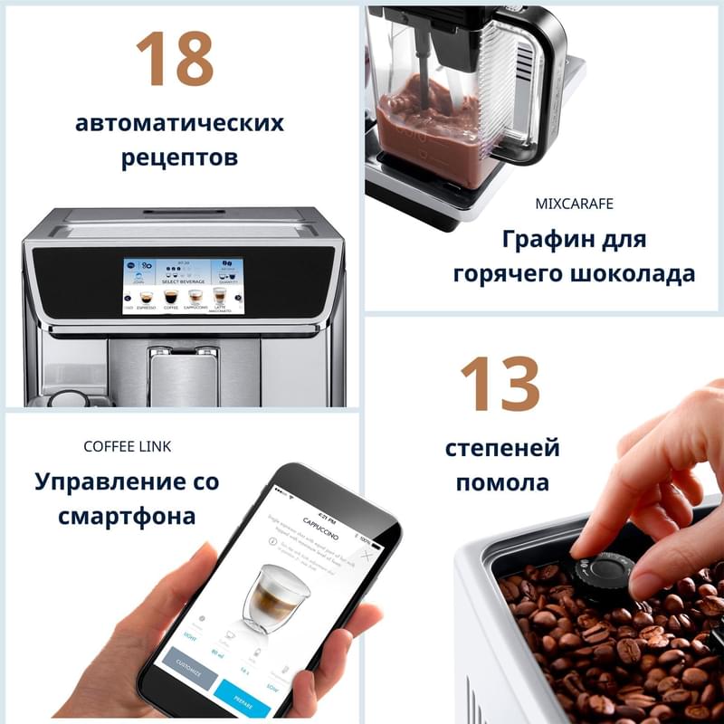Кофемашина Delonghi PrimaDonna Elite ECAM-650.85.MS - фото #2, Technodom.kz