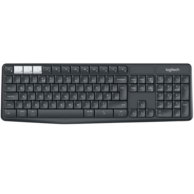 Клавиатура беспроводная USB/BT Logitech K375s, Black (920-008184) - фото #0, Technodom.kz