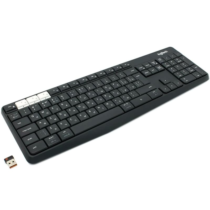 Клавиатура беспроводная USB/BT Logitech K375s, Black (920-008184) - фото #1, Technodom.kz