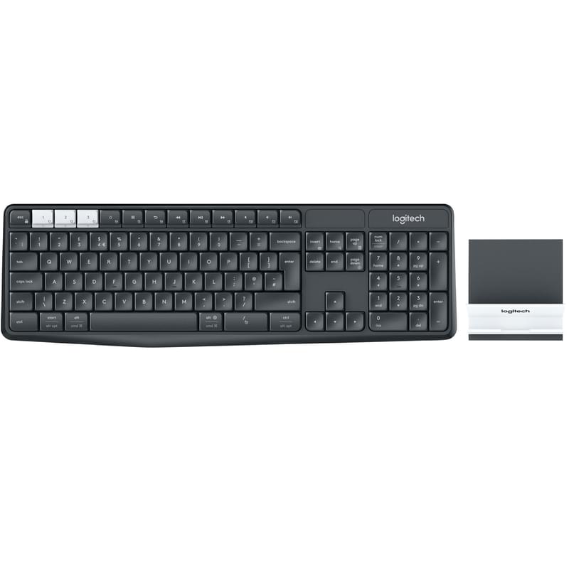 Клавиатура беспроводная USB/BT Logitech K375s, Black (920-008184) - фото #2, Technodom.kz
