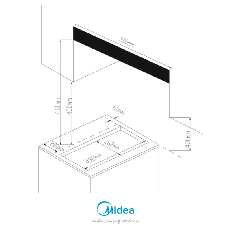 Газовая варочная панель Midea MG-3260GB - фото #1, Technodom.kz