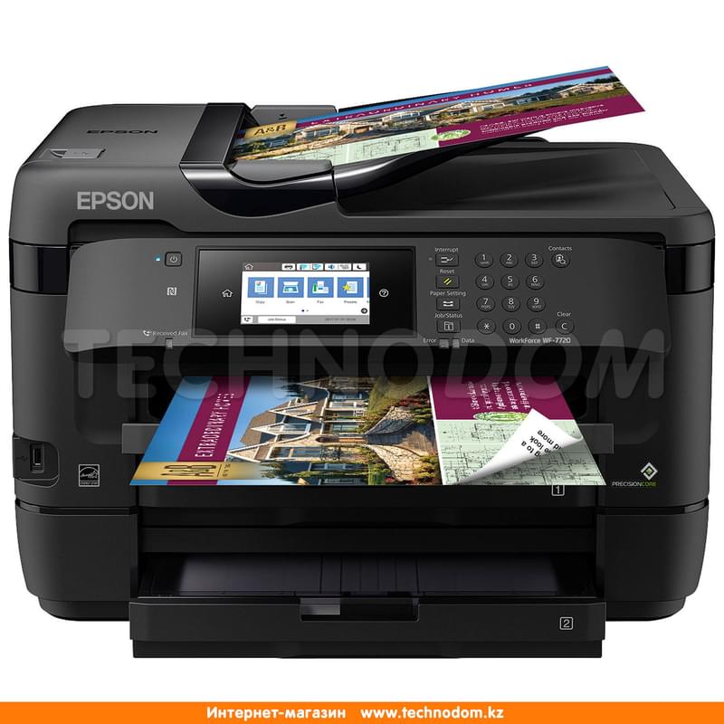 МФУ струйное Epson WF-7720D А3-A-D-F-N-W (C11CG37412) - фото #1, Technodom.kz