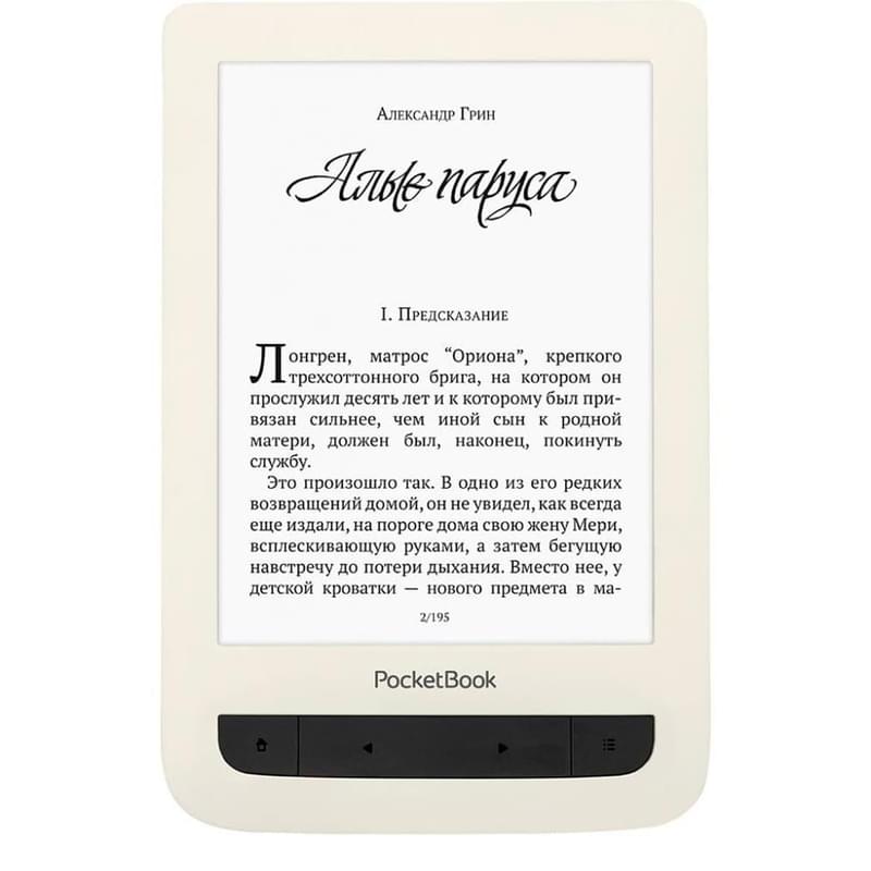 Электронная книга 6" PocketBook Touch PB625 Biege - фото #0, Technodom.kz Электронная книга 6" PocketBook Touch PB625 Biege - фото #0, Technodom.kz