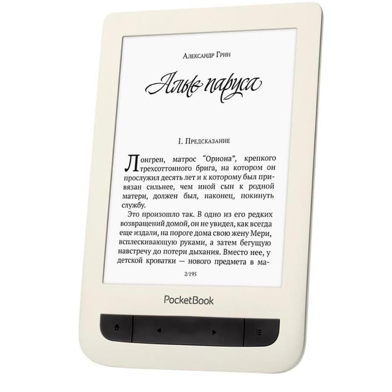 Электронная книга 6" PocketBook Touch PB625 Biege - фото #1, Technodom.kz Электронная книга 6" PocketBook Touch PB625 Biege - фото #1, Technodom.kz