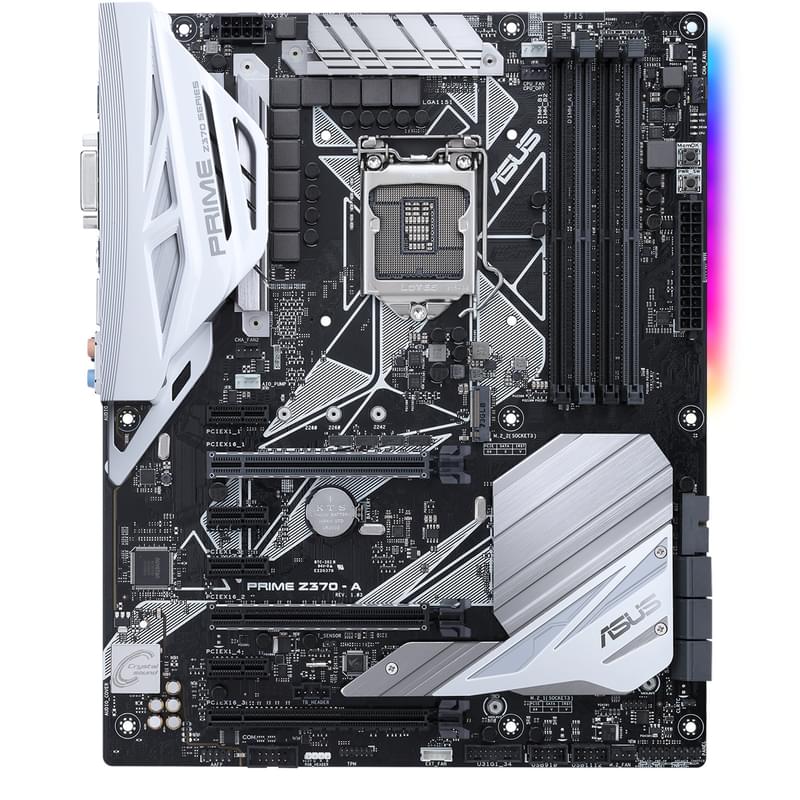 Материнская плата Asus PRIME Z370-A LGA1151 4DDR4 PCI-E 3x16 4x1 (HDMI+DP+DVI-D) ATX - фото #0, Technodom.kz