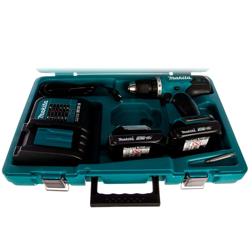 Дрель-шуруповерт Makita DDF453SYE аккумуляторная 2 акк в комплекте - фото #5, Technodom.kz