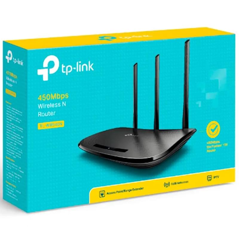 Беспроводной маршрутизатор, TP-Link TL-WR940N, 4 порта + Wi-Fi, 300 Mbps (TL-WR940N) - фото #3, Technodom.kz