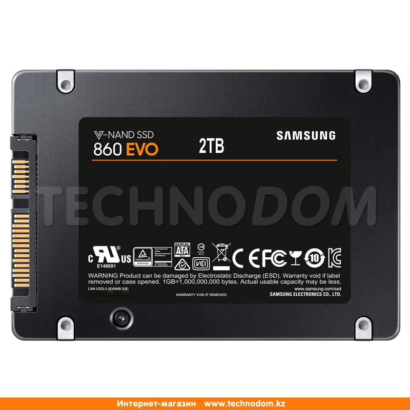 Внутренний SSD 2.5" 7мм 2TB 860 Samsung EVO SATA-III (MZ-76E2T0BW) - фото #5, Technodom.kz