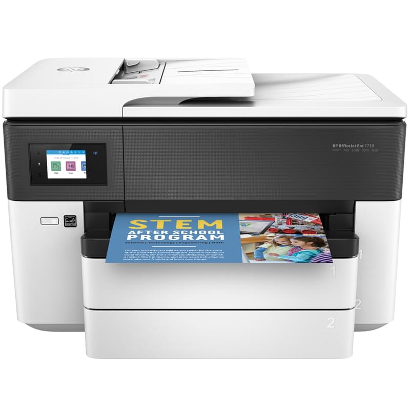 МФУ струйное HP OfficeJet Pro 7730 Wide A3-A-D-F-N-W (Y0S19A) - фото #0, Technodom.kz
