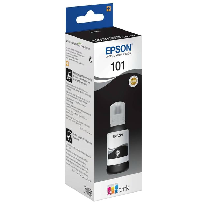 Epson Картриджі 101 EcoTank Black (L4150/4160/6160/6170/6190 арналған) ҮСБЖ - фото #0, Technodom.kz