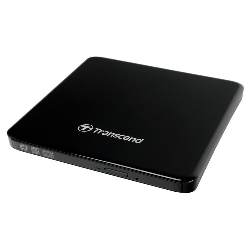 Transcend USB 2.0 сыртқы оптикалық жетегі, 8x, Slim, Қара (TS8XDVDS-K) - фото #1, Technodom.kz