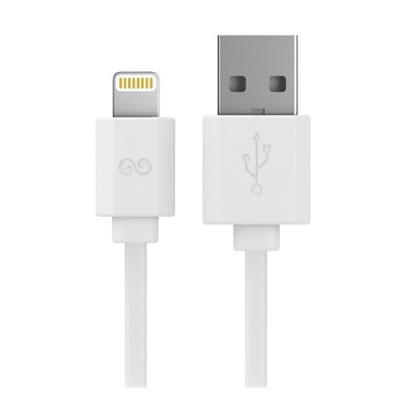 Кабель Lightning (MFi) 8pin - USB 2.0, iWalk, 1м, Белый (CST004i) - фото #0, Technodom.kz