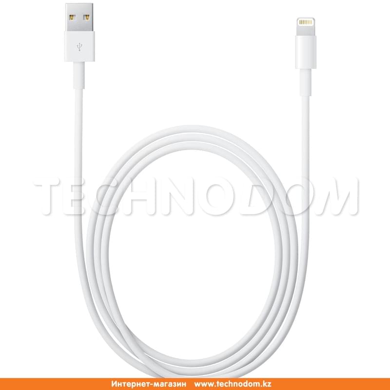 Кабель USB 2.0 - Lightning , Apple, 1м (MD818ZMA) - фото #0, Technodom.kz