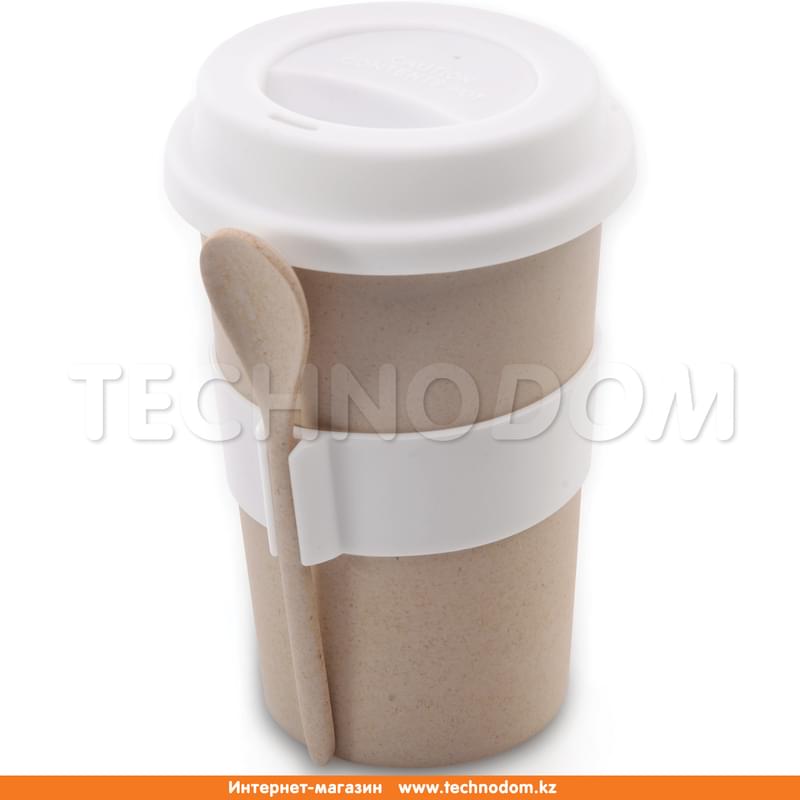 Кофейная кружка с ложкой, бежевый цвет Berghoff 2800056 - фото #0, Technodom.kz
