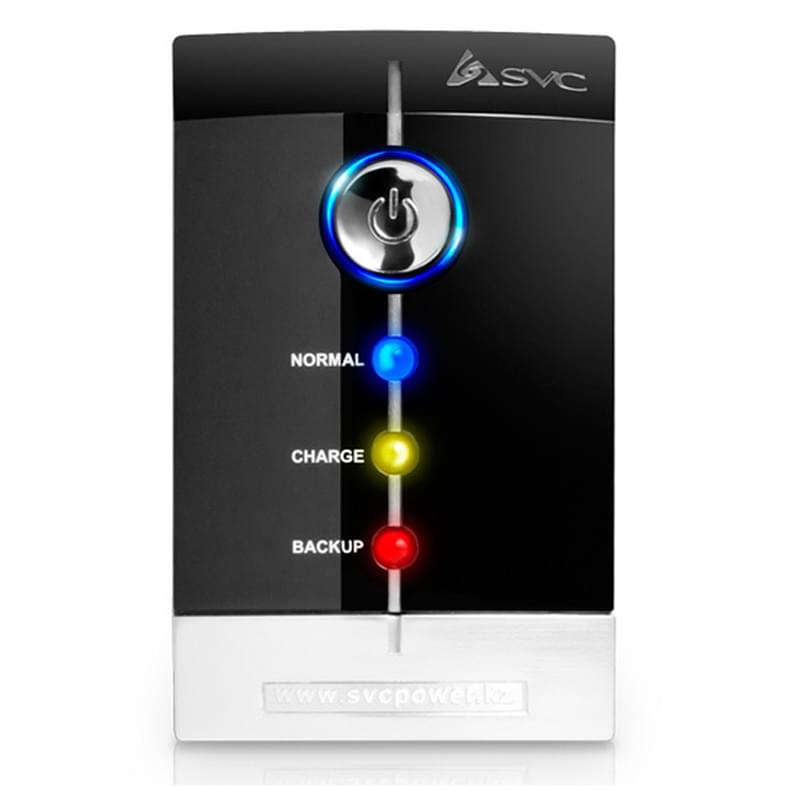 ИБП SVC, 650VA/400W, AVR:165-275В, 2Schuko, Black (V-650-F) - фото #1, Technodom.kz