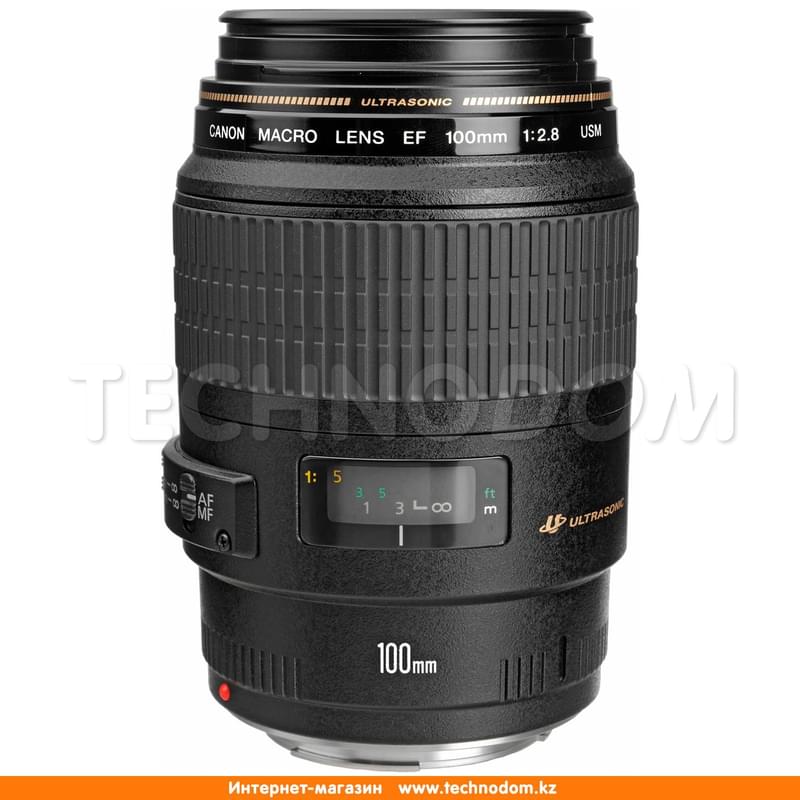 Объектив Canon EF 100 mm f/2.8 Macro USM - фото #0, Technodom.kz