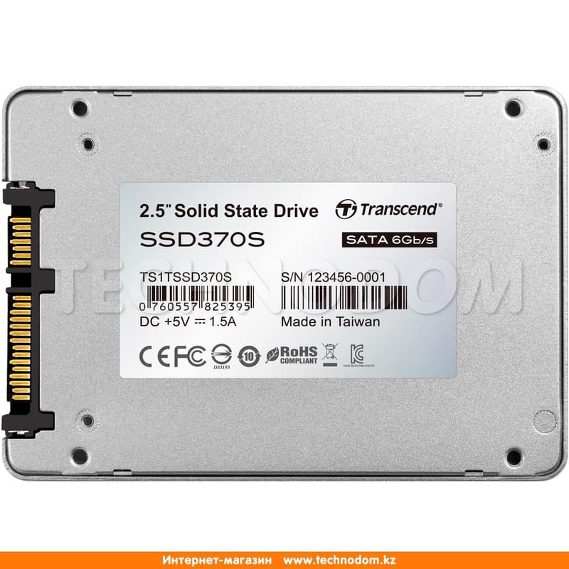 Внутренний SSD 2.5" 7мм 1TB Transcend SSD370S, SATA-III MLC (TS1TSSD370S) - фото #2, Technodom.kz