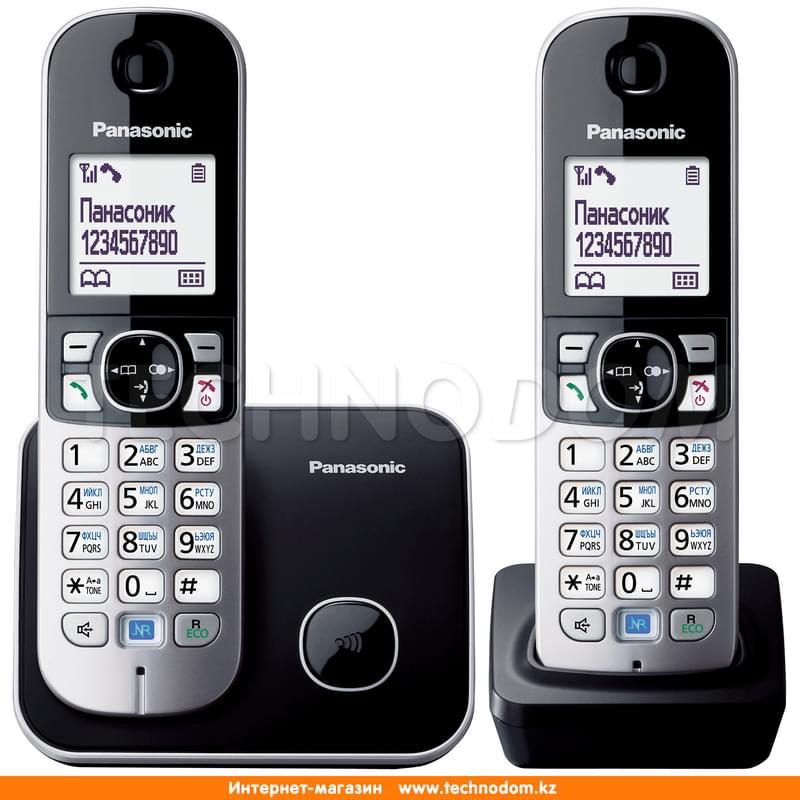 Радиотелефон Dect Panasonic KX-TG6812CAB - фото #0, Technodom.kz