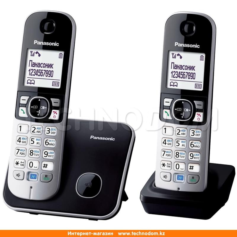 Радиотелефон Dect Panasonic KX-TG6812CAB - фото #1, Technodom.kz