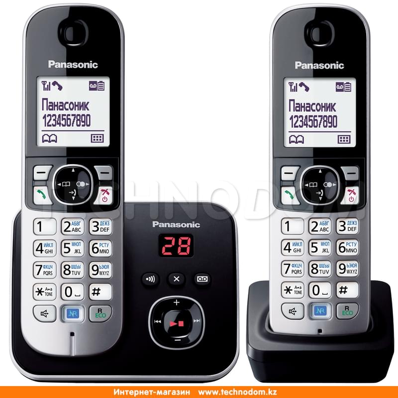 Радиотелефон Dect Panasonic KX-TG6822CAB - фото #0, Technodom.kz