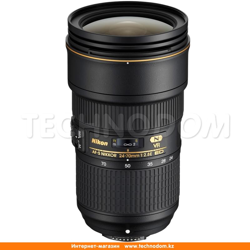 Объектив Nikon AF-S 24-70 mm f/2.8E ED VR - фото #0, Technodom.kz