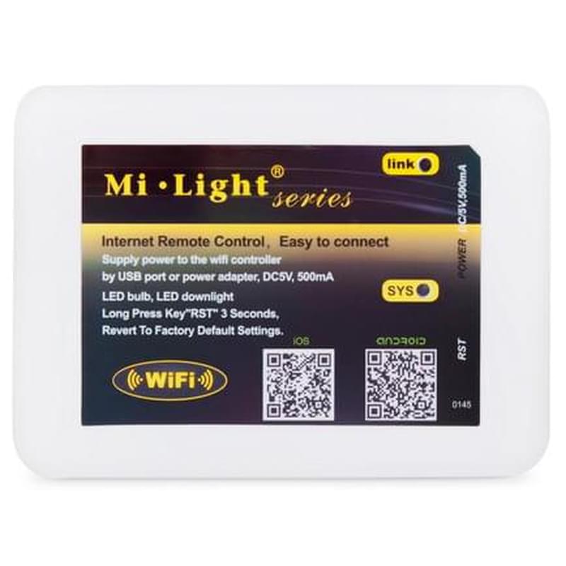 Wifi контроллер, Milight, FUT097, Micro USB, DC5V 500mA, Белый - фото #0, Technodom.kz