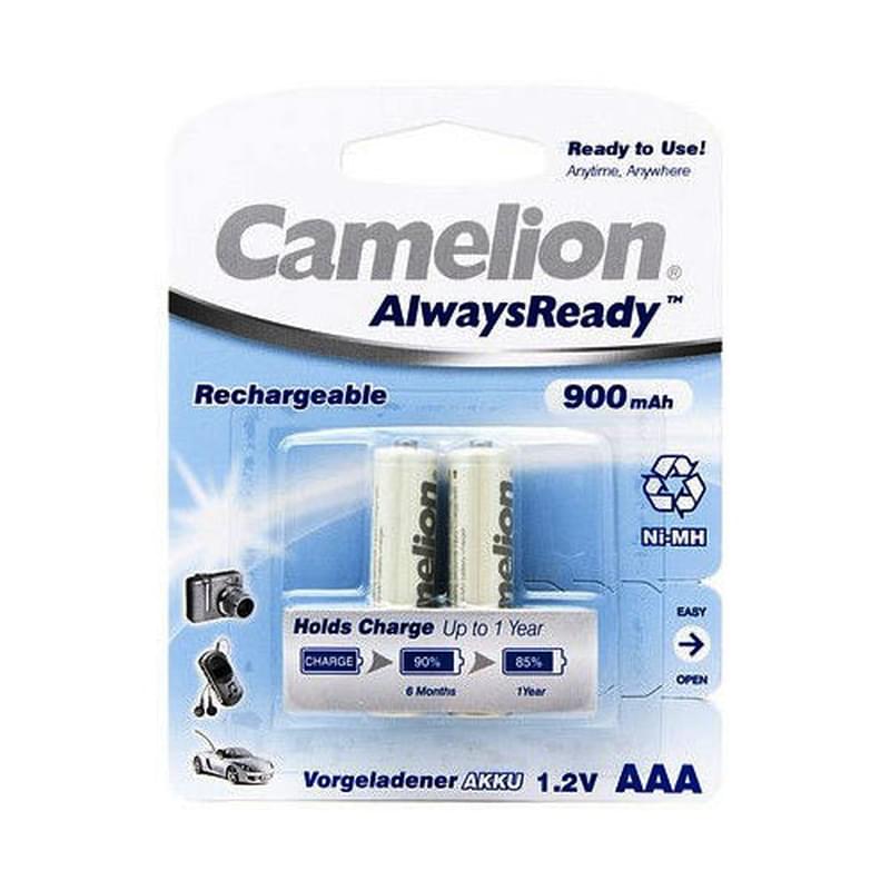 Аккумулятор AAA 2шт Camelion Rechargeable 900mAh (NH-AAA900ARBP2) - фото #0, Technodom.kz
