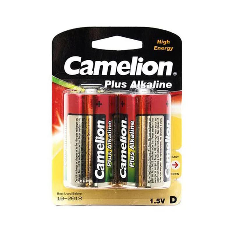 Батарейка D 2шт Camelion Plus Alkaline (LR20-BP2) - фото #0, Technodom.kz