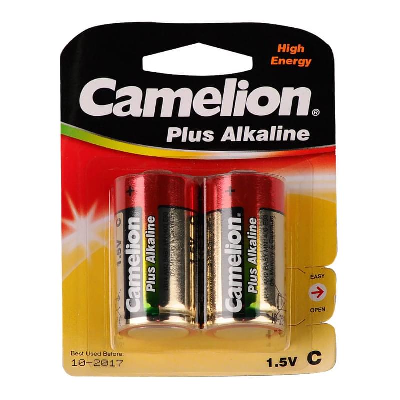 Батарейка С 2шт Camelion Plus Alkaline (LR14-BP2) - фото #0, Technodom.kz
