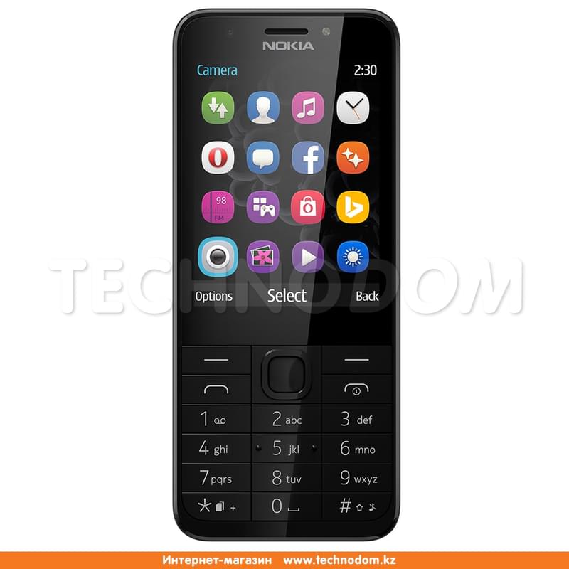 Nokia Ұялы телефоны GSM 230 BLX-D-2.8-2-0 Grey (Black) - фото #0, Technodom.kz