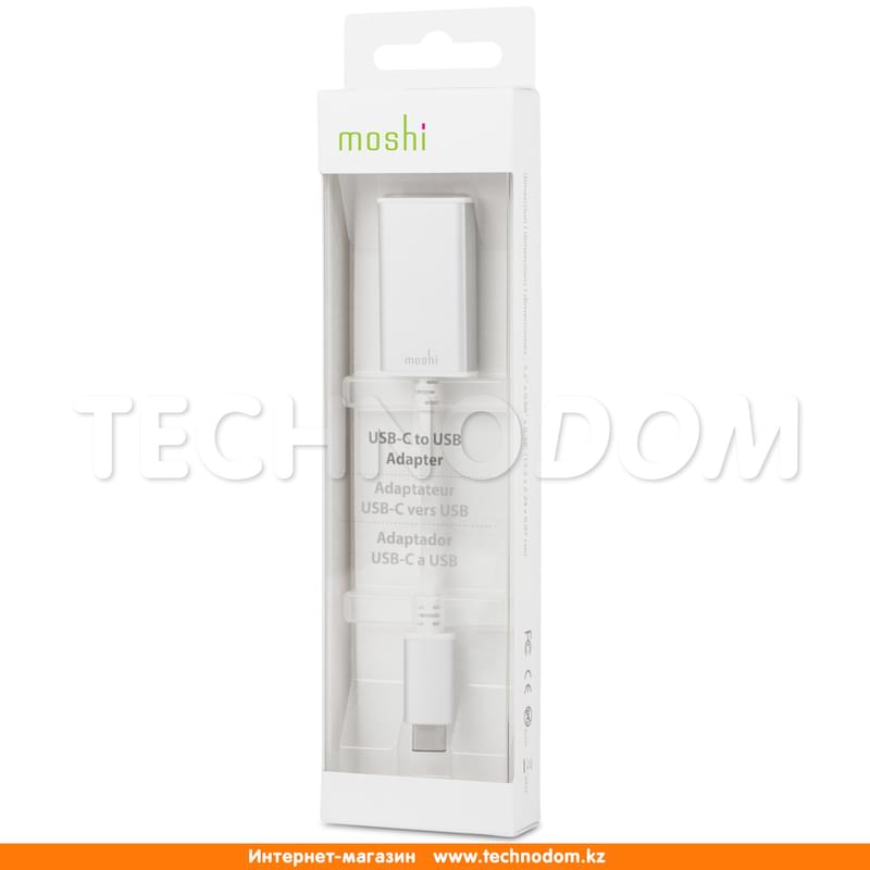 Переходник USB на Type-C 3.1, Moshi, Silver (99MO084200) - фото #3, Technodom.kz