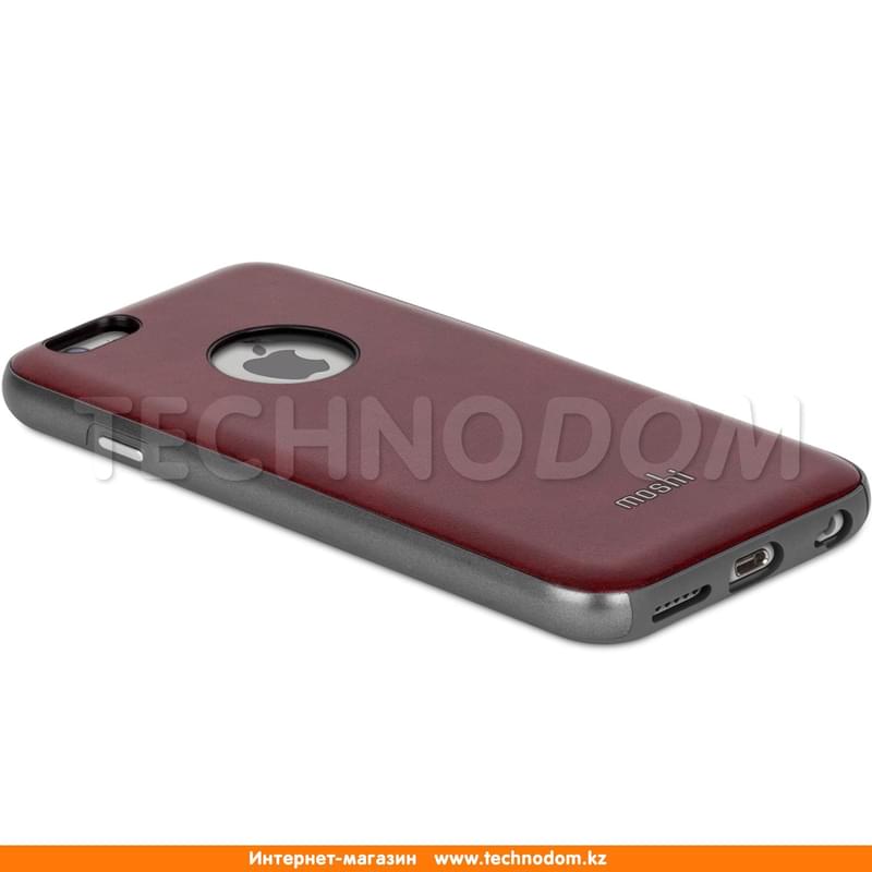 Чехол для iPhone 6S/6 Moshi, iGlaze Napa, Поликарбонат, Burgundy Red (99MO079521) - фото #4, Technodom.kz