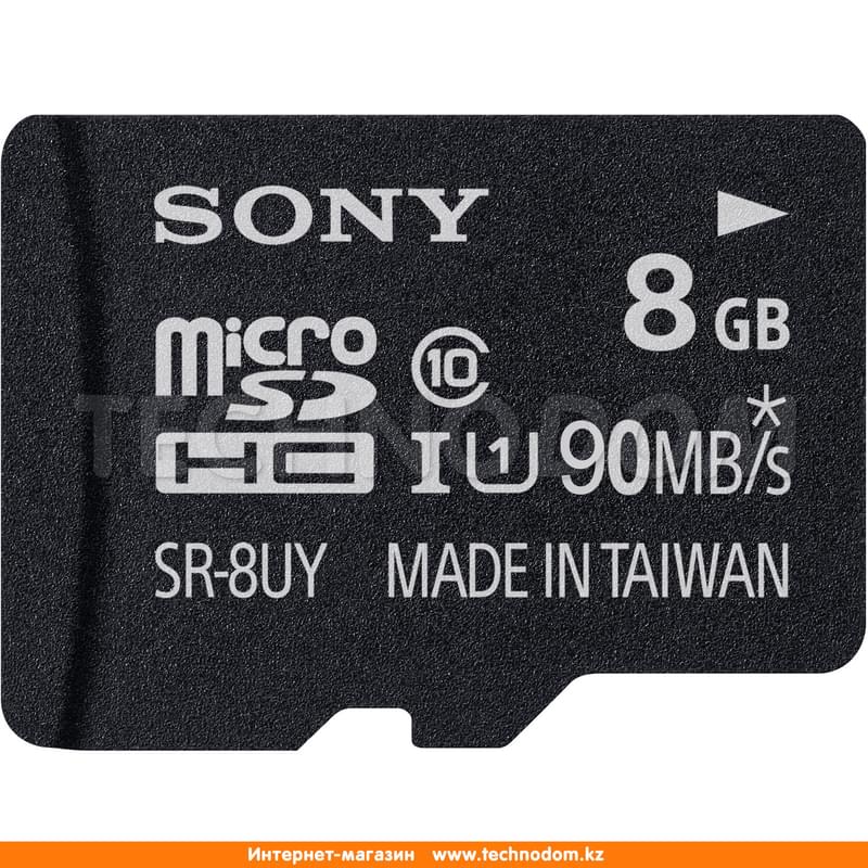 Карта памяти MicroSD 8GB Sony UHS-I 90MB/s, Class 10 + SD Adapter (SR8UY3A) - фото #0, Technodom.kz
