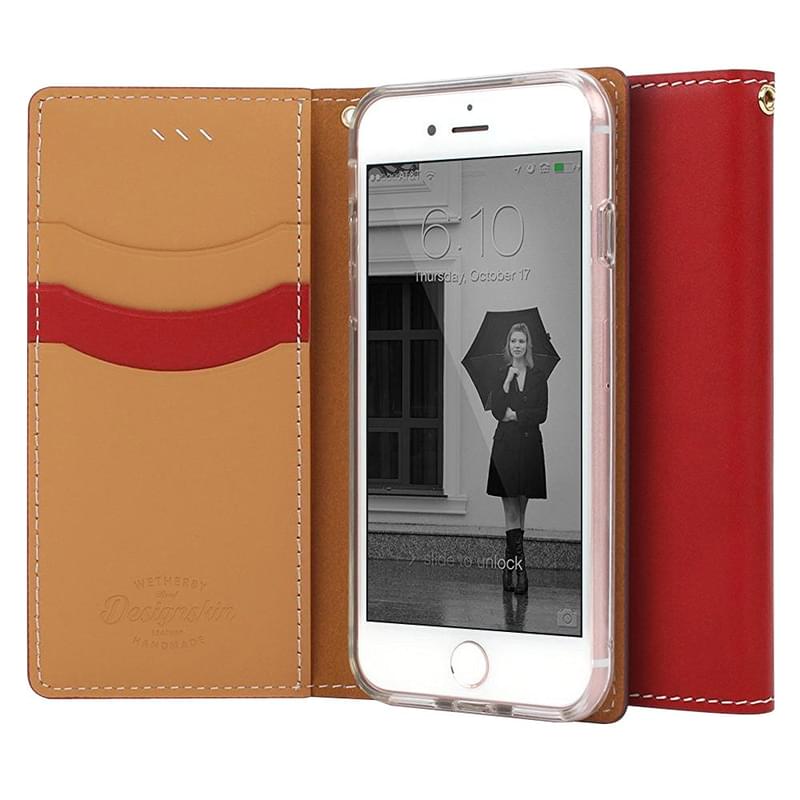 Чехол для iPhone 7/8 Designskin, Wetherby Basic Ver.2, Полиуретан+Кожа, Red (IP7WBBS6304) - фото #2, Technodom.kz