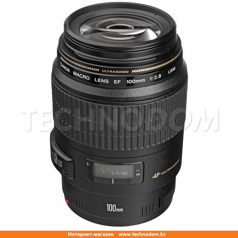 Объектив Canon EF 100 mm f/2.8 Macro USM - фото #1, Technodom.kz