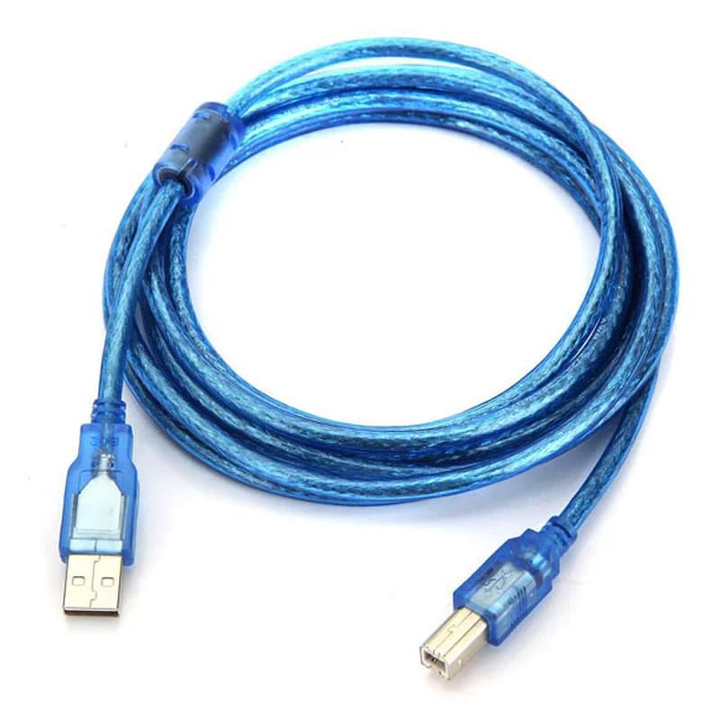 HP HP Принтеріне арналған кабелі, USB 2.0 A-B, 1,8м Күлгін - фото #0, Technodom.kz